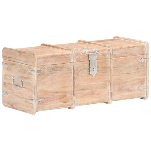 vidaXL Opbergkist 90x40x40 cm massief acaciahout, Huis en Inrichting, Kasten | Overige, Nieuw, Verzenden
