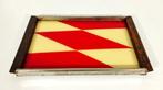Plateau - Verre de panneau décoratif - Design vintage 1950