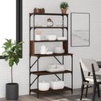vidaXL Bakkersrek 6-laags 90x40x180 cm bewerkt hout bruin, Huis en Inrichting, Verzenden, Nieuw