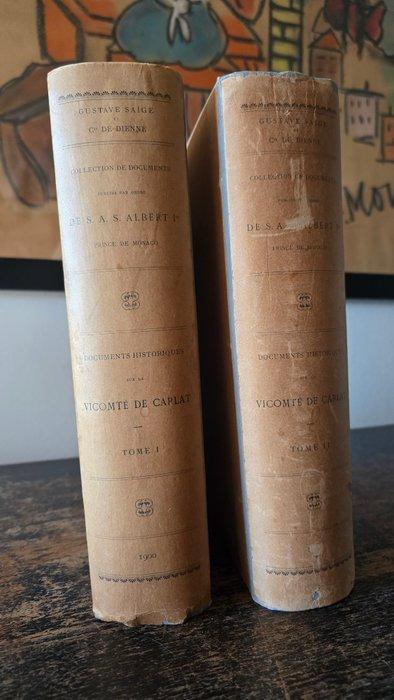 Gustave Saige - Comte de Carlat - 1900, Antiek en Kunst, Antiek | Boeken en Manuscripten