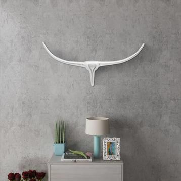 vidaXL Stierenkop voor aan de muur aluminium 72 cm, Verzenden