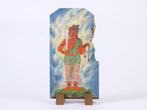 Acrylic-Encased Board Painting of Fudo Myoo  by Usami, Antiek en Kunst, Antiek | Overige Antiek