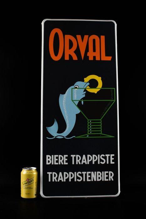 ORVAL - Enseigne en émail - Plaque émaillée XXL ORVAL;, Antiek en Kunst, Antiek | Wandborden en Tegels