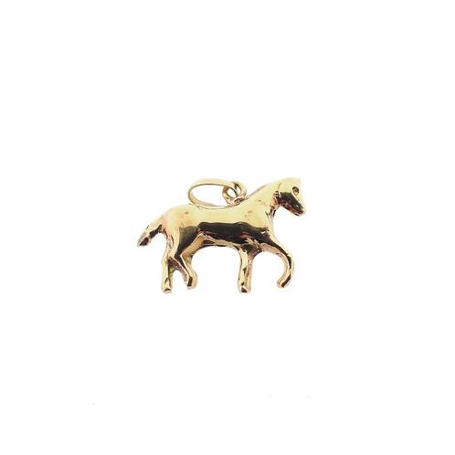 Gouden hanger van een paard (paard hanger, gouden paard), Bijoux, Sacs & Beauté, Bracelets à breloques, Enlèvement ou Envoi