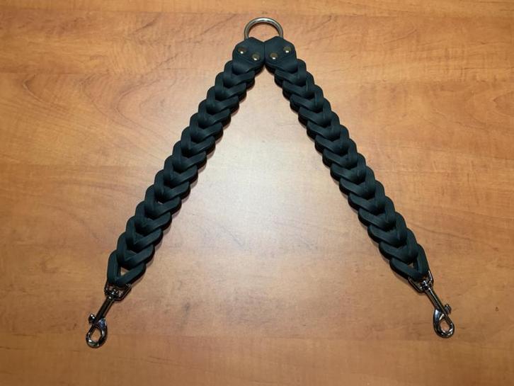 Leren duo honden riem Black, Auto-onderdelen, Overige Auto-onderdelen, Nieuw, Ophalen of Verzenden