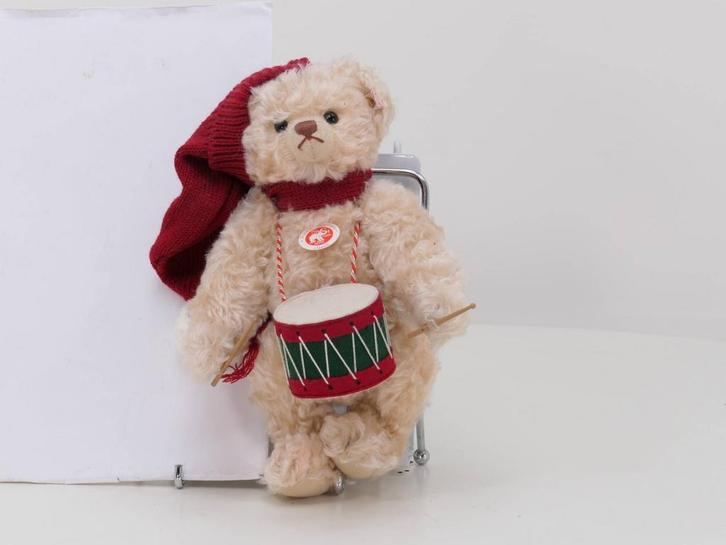 Steiff Teddybeer &quot;de kleine trommelaar&quot; 2007 03..., Verzamelen, Spoorwegen en Tram, Overige typen, Zo goed als nieuw
