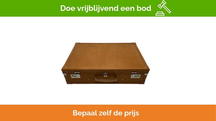 Bieden: Castiglioni Giovanni brown leather, Bijoux, Sacs & Beauté, Valises, Enlèvement ou Envoi