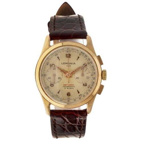 Lemania - Vintage Chronograph - 105 - Heren - 1950-1959, Handtassen en Accessoires, Horloges | Heren