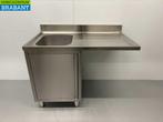 Acier inoxydable HCB Table dévier Evier à porte battante, Verzenden