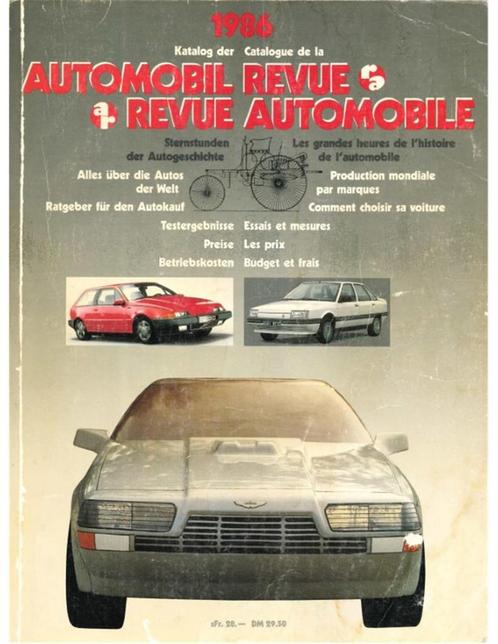 1986 AUTOMOBIL REVUE JAARBOEK DUITS FRANS, Livres, Autos | Livres, Enlèvement ou Envoi