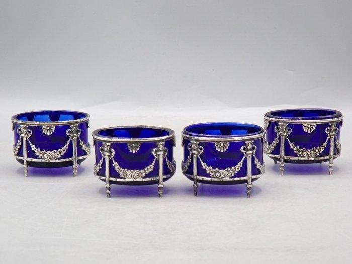 Salière (4) - Style Empire - Argent 800, Antiek en Kunst, Antiek | Zilver en Goud