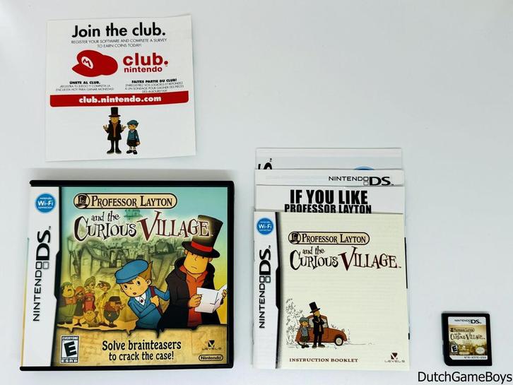 Nintendo DS - Professor Layton And The Curious Village - USA, Games en Spelcomputers, Games | Nintendo DS, Gebruikt, Verzenden