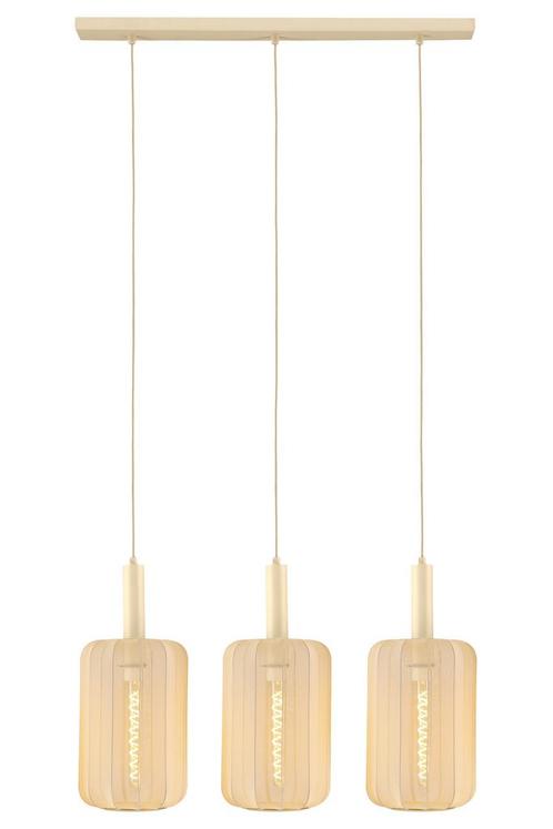 Hanglamp Lucide CORINA -  - 3xE27 - Beige, Huis en Inrichting, Lampen | Hanglampen, Nieuw, Verzenden