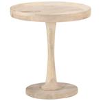 vidaXL Bijzettafel Ø50x55 cm massief mangohout, Huis en Inrichting, Tafels | Bijzettafels, Verzenden, Nieuw