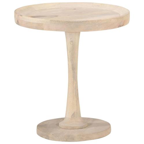 vidaXL Bijzettafel Ø50x55 cm massief mangohout, Huis en Inrichting, Tafels | Bijzettafels, Nieuw, Verzenden