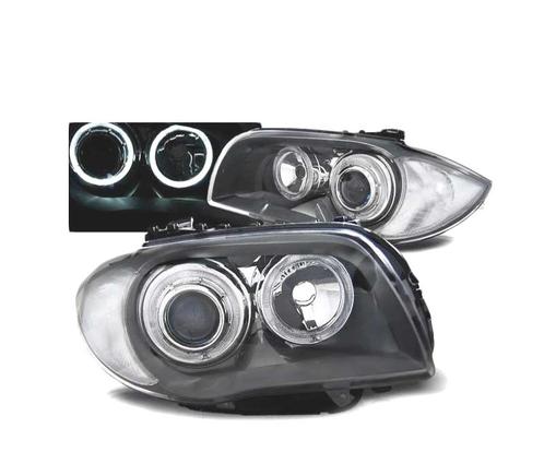 PHARES LED ANGEL EYES POUR BMW S1 E87-81-82-88 04-11 GRIS, Auto-onderdelen, Verlichting, Verzenden
