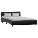 vidaXL Cadre de lit Noir Similicuir 120 x 200 cm
