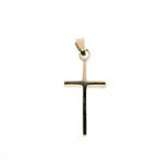 Gouden hanger van een subtiel kruisje (religieus), Overige merken, Goud, Gebruikt, Ophalen of Verzenden