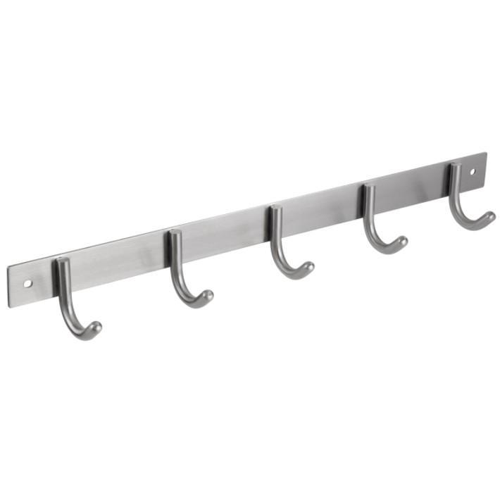 Differnz kapstok 5 haken beugel rvs mat chroom, Huis en Inrichting, Woonaccessoires | Kapstokken, Nieuw, Overige materialen
