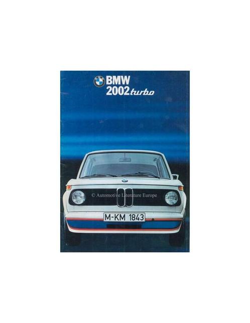 1974 BMW 2002 TURBO BROCHURE NEDERLANDS, Livres, Autos | Brochures & Magazines