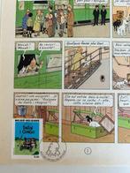 Tintin - Tintin au Congo - 1 page de titre avec timbre daté, Livres