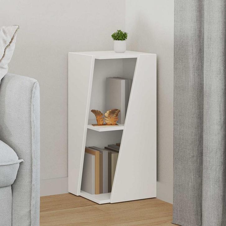 vidaXL Zijplank Wit 33 x 32 x 70,5 cm Bewerkt hout, Huis en Inrichting, Kasten | Boekenkasten, Nieuw, Verzenden