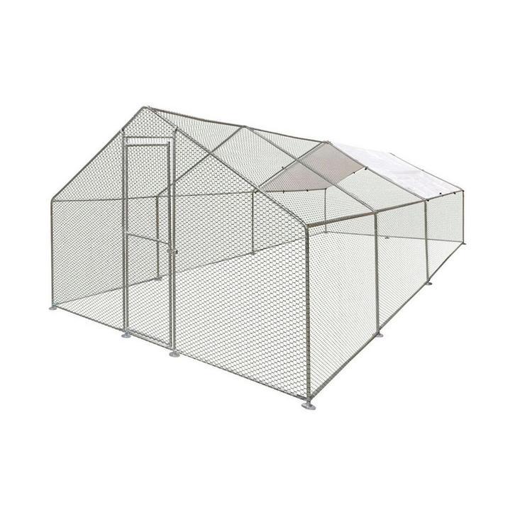 MaxxPet Kippenren - kippenhok metaal - 3x6x2m (Kippenhokken), Dieren en Toebehoren, Pluimvee | Toebehoren, Nieuw, Ophalen of Verzenden