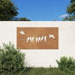 vidaXL Wanddecoratie tuin vogelontwerp 105x55 cm cortenstaal, Verzamelen, Nieuw, Verzenden
