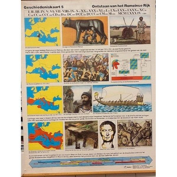 Klassikale kaart Geschiedeniskaart 5, Livres, Livres scolaires, Envoi