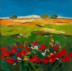 Gagik Manoukian (1952) - Field of poppies, Antiquités & Art, Art | Peinture | Moderne