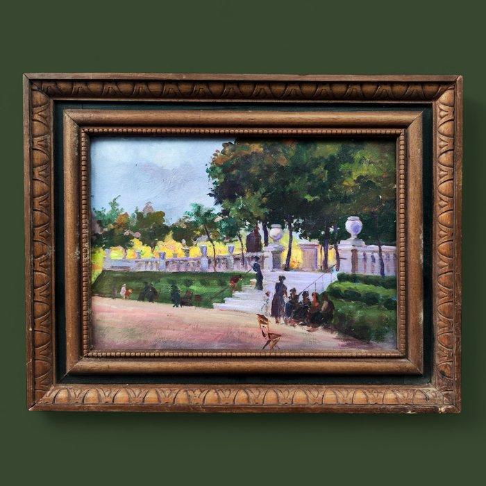 École impressionniste valencienne (XIX-XX) - Après-midi au, Antiek en Kunst, Kunst | Schilderijen | Klassiek