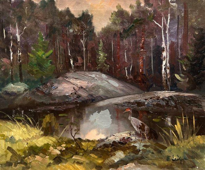 Europese school (XX) - Stillness Beneath the Dimming Sky, Antiek en Kunst, Kunst | Schilderijen | Klassiek