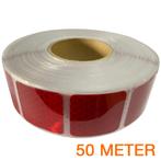 Reflecterende tape gesegmenteerd ECE R104 ROOD 50 meter, Ophalen of Verzenden