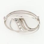 Broche - 14 carats Or blanc Diamant (Naturelle), Handtassen en Accessoires, Antieke sieraden