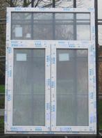 pvc raam , chassis ,venster 135 x 192 wit / antraciet 7016, Nieuw, Kunststof, Raamkozijn, 150 tot 225 cm
