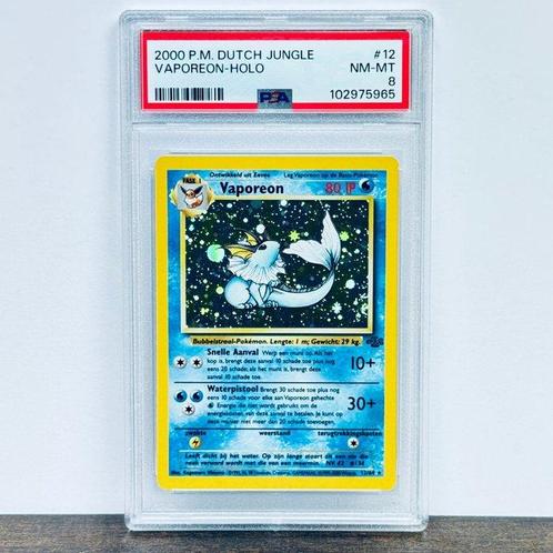 Pokémon Graded card - Vaporeon Holo - Jungle #12 - Pokémon -, Hobby en Vrije tijd, Verzamelkaartspellen | Pokémon
