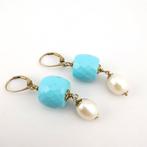 Parel - Zilver - Hangoorbellen - Italiaans ambacht, Antiek en Kunst