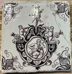 Carreau (3) - Cartouche Engel - 1750-1800, Antiek en Kunst