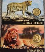 Tsjaad. Colección serie animales de África (2 monedas), Postzegels en Munten, Munten | Europa | Niet-Euromunten