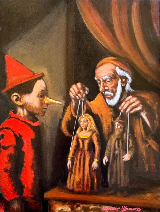 Rosario Furnari (1973) - Pinocchio, Antiek en Kunst, Kunst | Schilderijen | Klassiek