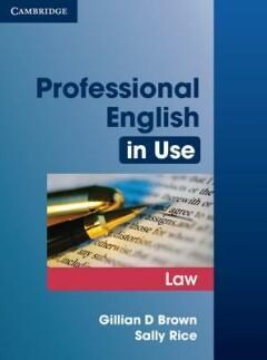 Professional English in Use Law 9780521685429 Sally Rice, Boeken, Taal | Engels, Gelezen, Verzenden
