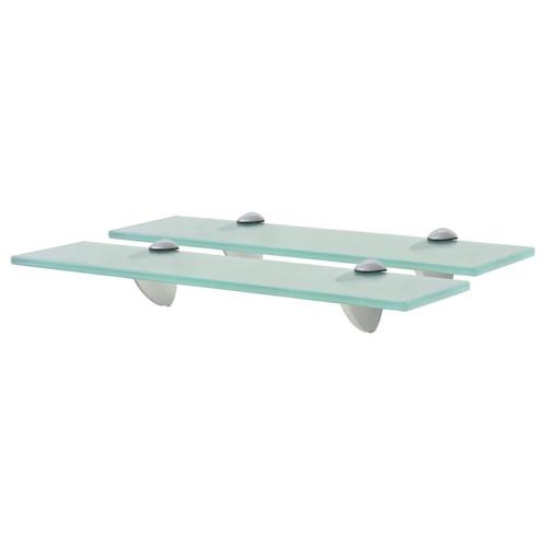 vidaXL Schappen zwevend 2 st 40x20 cm 8 mm glas, Huis en Inrichting, Kasten | Wandmeubels, Nieuw, Verzenden