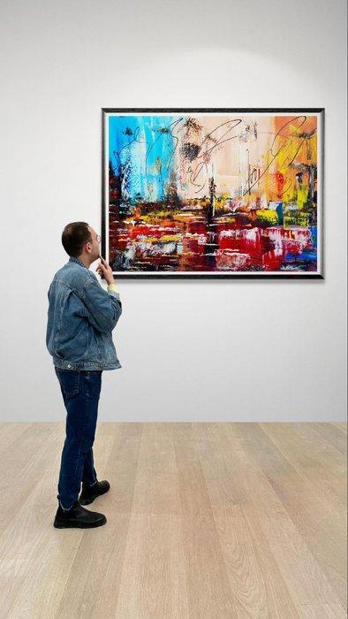 Luc Mora - Realite - XXL, Antiek en Kunst, Kunst | Schilderijen | Modern