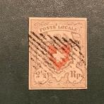 Zwitserland 1850 - Post locale met mooie marges en gekeurd -, Gestempeld
