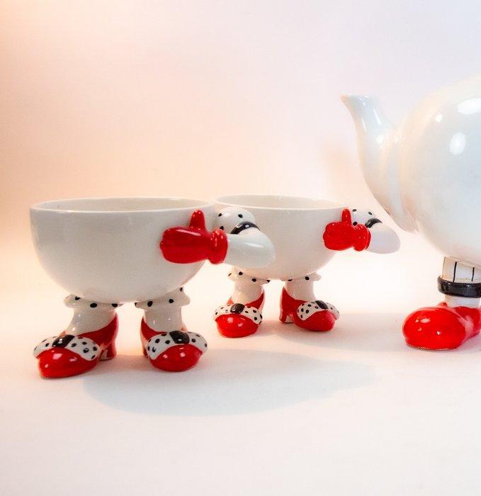Theeservies (5) - Keramiek - Service van moderne thee, Antiek en Kunst, Antiek | Meubels | Tafels