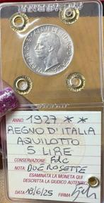 Italie, Royaume Vittorio Emanuele III. 1927 2 rosette