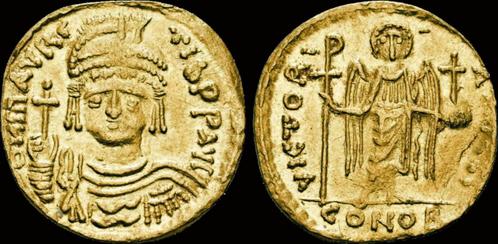 582-602ad Byzantine Maurice Tiberius Av solidus goud, Timbres & Monnaies, Monnaies & Billets de banque | Collections, Envoi