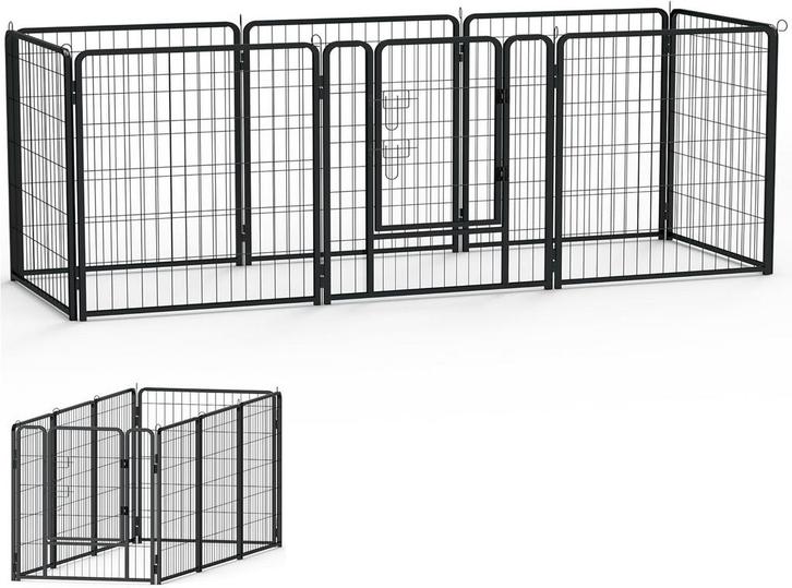 XMTECH Puppybox, 8 roosters, elk 80 x 80 cm, vrijloophok, ho, Dieren en Toebehoren, Overige Dieren-accessoires, Verzenden