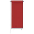 vidaXL Rolgordijn voor buiten 60x140 cm HDPE rood, Huis en Inrichting, Stoffering | Gordijnen en Lamellen, Verzenden, Nieuw