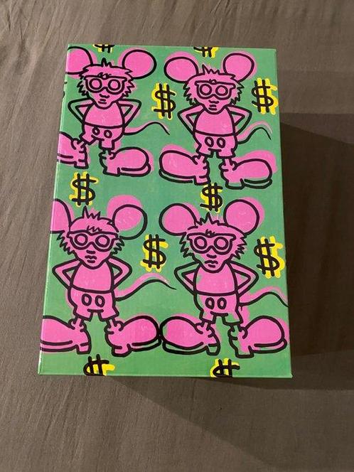 Keith Haring (1958-1990) - BE@RBRICK Keith Haring 100% &, Antiek en Kunst, Kunst | Schilderijen | Modern